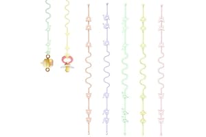 SYOSI Toy Strap, 5 Pcs Silicone Setpacifier Clip Keep Toys and Sippy Cups Secure with Toy Straps and Sippy Cup Strap Applies to Car Seat Toy, Teether Toy, High Chair, Stroller Accessories