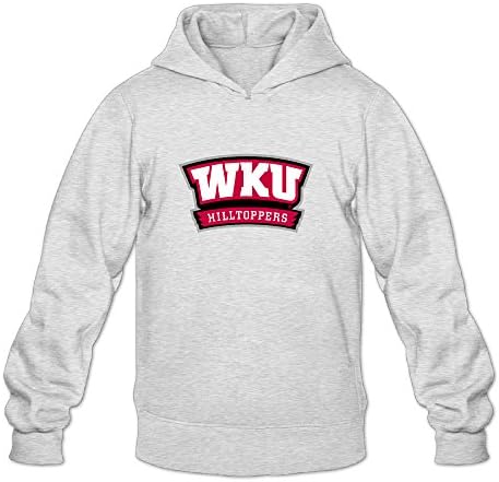 Western Kentucky Hilltoppers Fun Casual Long Sleeve Hoodies For Men -  Grey -