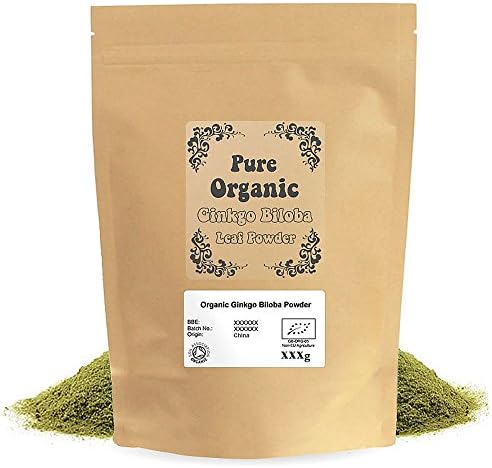 Mogro Certified Organic Ginkgo Biloba Leaf (Yin Xing) Powder (125g)