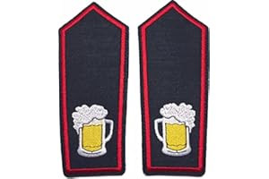 ‎FEUER1 feuer1 Dienstgrad-Schulterklappen-Paar Spezial mit Klett: Bierzapfer