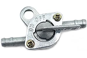 IKOPFLN 1 Pieza Válvula De Gasolina Universal para Motores De Combustión,Llave Combustible,Grifo del deposito de Gasolina,Válvula Gasolina para Motocicleta,ON/Off,Cierre Tanque,6 mm