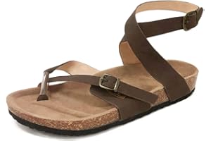 Minetom Sandalias Mujeres Verano Moda Bohemia Plano Peep-Toe Zapatos Casuales Zapatos De Playa Sandalias Romanas Sandalias