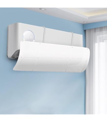 Deflettore Per Aria Condizionata Universale - Pannello Deviazione Regolabile 180° Per Casa/Ufficio, Con Staffe - Foto 6
