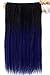 Neverland Two Tone 24" Long Straight Clip in Hair Extensions Hairpieces Ombre Hair Extension