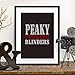 Produktbild Britische TV Serie Peaky Blinders Zitat Poster und Drucke Wandkunst Leinwand Malerei Wandbilder 40x50cm