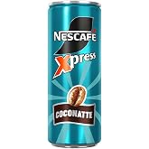 NESCAF&Eacute;، مشروب حليب القهوة السريع، بنكهة جوز الهند واللوز، عبوة واحدة سعة 250 مل