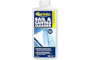 STAR BRITE Concentrated Sail & Canvas Cleaner - Specially Formulated for All Natural & Synthetic Fabrics - Deep Cleans, Protects, Deodorizes - 473 ml Concentrate makes 1.89 l of Cleaner