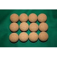 Set de 12 pelotas de corcho para futbolín (silenciosas)
