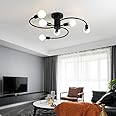 Avior Low Height Ceiling Lamp, Chandelier for Living Room, Restaurant Lamps and Hotels (Golden) (Black..)