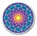 Produktbild Mandala Arts Fenster-Aufkleber, mehrfarbig, 11,4 cm, doppelseitig, Motiv "Zentrale Sonne" von Bryon Allen (S33)