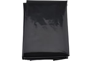 MEAOR Polyethylene Film Black Greenhouse Film, Extra Thick Tear-Resistant Garden Film Made of Polyethylene, Blackout Tarpaulin, Waterproof Cover Film, Greenhouse Poly Film Tunnel Film (2 x 10 m)