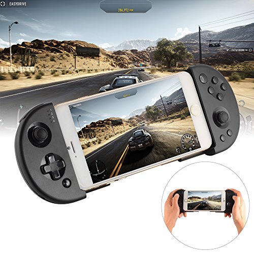 Kreema Controller di gioco telescopico Bluetooth senza fili Gamepad Joystick Joypad per iOS Android iPhone 7 / 6s / 6 Samsung Galaxy S7 / S6 / S5