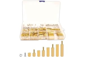 Wjelet 300 separadores de latón para placa base, tornillos, tuerca de manguito, M3, surtido de espaciadores para placa base PCB, hexagonal, macho y hembra