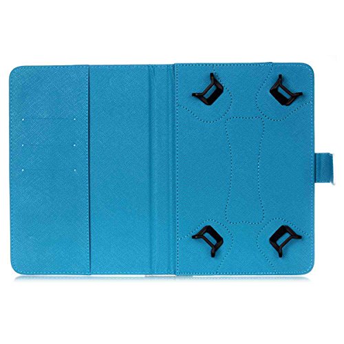 Universal Bookstyle Hülle für 7 Zoll Tablet Pc, Fukalu PU Leder Flip Case Tasche Brieftasche Bunt Blumen Muster Hülle Ledertasche mit Standfunktion Kartenfächer für Lenovo Tab 2 A7-10 7 Zoll Tablet Pc, Huawei Mediapad X2, Odys Rapid 7 LTE 7 Zoll Tablet-PC, Asus Nexus 7, Alldaymall A88X 7 Zoll Tablet PC, Dragon Touch Y88X Plus 7 Zoll Tablet PC, iRULU eXpro 1 Tablet PC (X1), XIDO X70 7 Zoll Tablet-Pc (Meteor) - 5