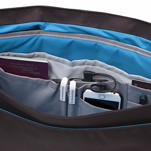 Knomo 154-112-BRN Bungo Expandable Messenger Tasche 39 62 cm  15 6 Zoll  braun