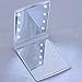 niceeshop(TM) 8 LED Light Cosmetic Make Up Compact Portable Folding Fold Mirror,White