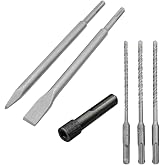 Depolife Kırıcı Delici Hilti I&ccedil;in Sds Plus Elmaslı 3L&uuml; Matkap Ucu Mur&ccedil; Keski Sds Vidalama Bits Adapt&ouml;r Seti