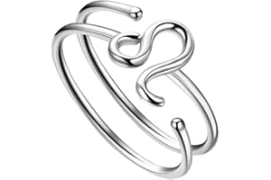 JEWMON Adjustable Zodiac Star Sign Ring for Women 925 Sterling Silver Astrology Ring 12 Constellation Ring Celestial Statement Open Ring Zodiac Jewellery Gifts for Birthday Christmas Day Gifts for Her