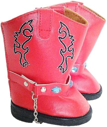 Red Cowgirl Boots for American Girl Dolls and Our Generation Dolls