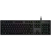 Logitech G512 Tastiera Gaming Meccanica, RGB LIGHTSYNC, Tasti Retroilluminati, GX Brown Tactile Switch, Telaio in alluminio s