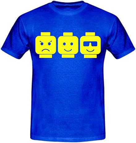 LEGO HEADS TODDLER, CHILDRENS T SHIRT, 2 YEARS &amp; UP (2-3 YEARS (25" CHEST), BLUE)