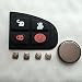Produktbild Jaguar X Type XF E S 4 Knopf-Fernbedienung Schlüsselanhänger Fall Full-Repair Kit Gummi Pad