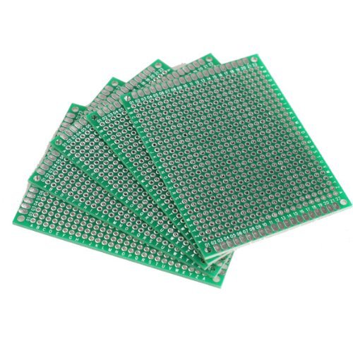 Aussel 5Pcs 6x8cm doppelseitigen PCB Prototype Universal-Leiterplatten