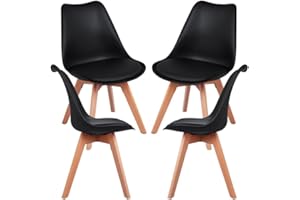 Regalos Miguel - Packs Sillas Comedor - Pack 4 Sillas Synk Basic - Negro