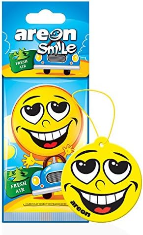 Areon Smile Design Hanging Car Air Freshener Fresh air (Pack of 5)