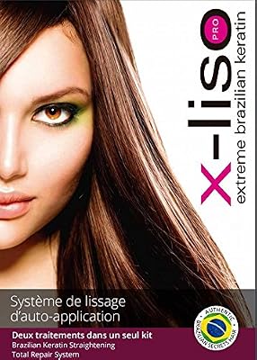 XLISO EXTREME LISO - Kit de Lissage brésilien à la kératine du Brésil- 2en1 : Réparation et Lissage - 3 flacons de 100ml
