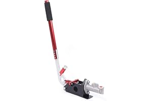 IELSNGAI Freno de mano hidráulico Fly-Off Rally Drift, freno de mano tumbado rally, deriva horizontal vertical ajustable (rojo)