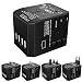 Produktbild Internationale Reiseadapter Reisestecker 4 USB-Luxsure All in One Universal Reise Adapter Ladegeräte steckdosenadapter 2.4A Schnelles Laden AC mit Type C für über 160 Länder USA EU UK AUS CHN