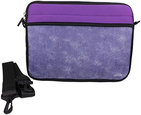 Conze Convertible Sleeve Bag with front zipper closure,Loose fit 12"Tablets,Universal for ASUS ZenBook UX310UA/UX330UA/Flip UX360UA/3 UX390UA in Purple