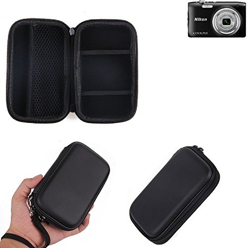 Pour Nikon Coolpix A100 Hard Case Mallette de Transport Housse de Protection pour appareil photo Nikon Coolpix A100 avec espace pour des cages de m  moire  batterie de rechange  chargeur cage  etc    sacoche choc poids l  ger sac de protection preuve - K-S-Trade TM 