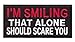 Produktbild I´m Smiling That Alone Should Scare You Outlaw MC Biker Jacket Vest Patch Iron On Aufnäher Aufbügler Patch by Titan One Europe