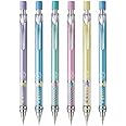 FLAIR Zot 0.7mm Mechanical Pencil | Attractive Pastel Shade Body With Comfortable Grip | Built-In Eraser On Top | Pack Of 6 - Body Color May Vary