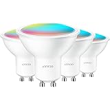 ANWIO GU10 Smart LED Lampadine Alexa, WiFi RGB 5W Equivalenti a 35W, 350LM,Compatibile con Alexa, Echo Dot,Google Home, Lampa