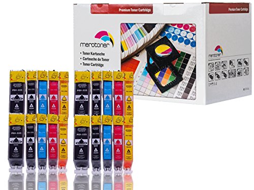20x Kompatible Druckerpatronen mit CHIP für Canon Pixma IP4850 IP4950 IX6550 MG5150 MG5250 MG5350 MG6150 MG6250 MG8150 MX885, MX715, MX895 kompatibel zu PGI-525, CLI-526BK, CLI-526C, CLI-526M, CLI-526Y. Sie erhalten 4 x schwarz 525BK 4 x schwarz 526BK 4 x cyan 526 4 x rot 526M 4 x yellow 526Y mit Chip kompatibel (Black , Cyan , Magenta , Yellow)