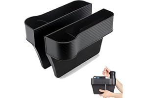 SSyang Vano Portaoggetti per Auto, 2 Pezzi Scatola Portaoggetti per Seggiolino Auto, Car Seat Gap Storage Organizer, Tasche a Fessura Della Fessura del Sedile, per lo Stoccaggio di Guida in Auto