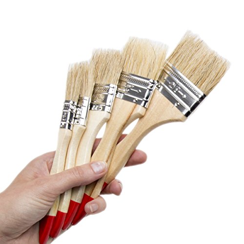 5er Set Flachpinsel Lackierpinsel Lasurpinsel - 2