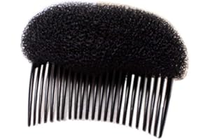 JIHUOO 2 Stück Schwamm Haar Former Kamm Haare Erhöhen Haarpflege Haar Styling Zubehör Hochsteckfrisur Schwarz