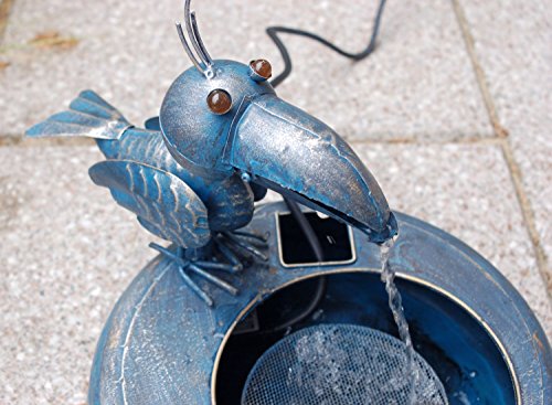 Metallbrunnen Vogel mit Pumpe - 2