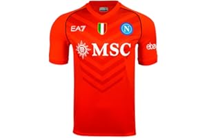 SSC Napoli Maglia Gara EURO, EA7, Scudetto Tricolore, Tessuto tecnico Dry Touch, 2023/2024