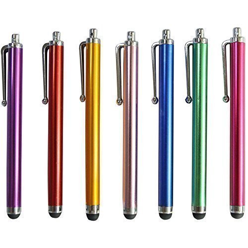 Hieha 10x universal Stylus Stift Touch Pen 10cm in verschiedenen Farben für kapazitiven Touchscreen Smartphone iPhone iPad Tablet PC GPS
