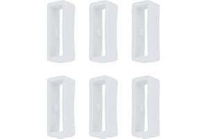 GENERIC Lot de 6 Boucles de Bracelet de Montre en Silicone Compatible avec Suunto 7/9/Core/Baro, 24mm Boucles Montre Remplacement de Montre Support de Retenue