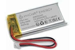 Akumulator Litowo Polimerowy innCraft Energy 400mAh 3.7V, 40x22x6 Model 602240 2P Molex 51021-020 1.25mm konektor