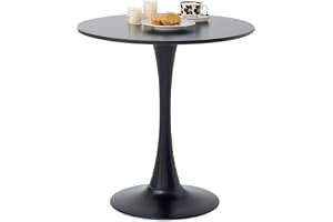 DEYARNA HOME Runt matbord (bordsskivan är en hel panel), modernt köksbord för matsal, vardagsrum, café, kontor, balkong, 70 x