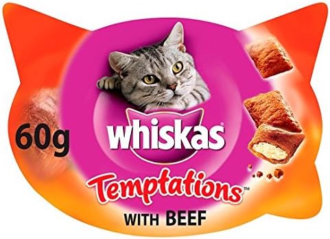 Whiskas Beef Temptations Cat Treats 60G