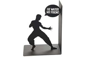 Balvi Bookend Bruce Colour black Decorative bookend with the iconic Bruce Lee figure Iron 17 cm