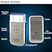 LuckyFine Kemei Men's Pocket USB Rechargeable Electric Foil Shaver Beard Razor Travel